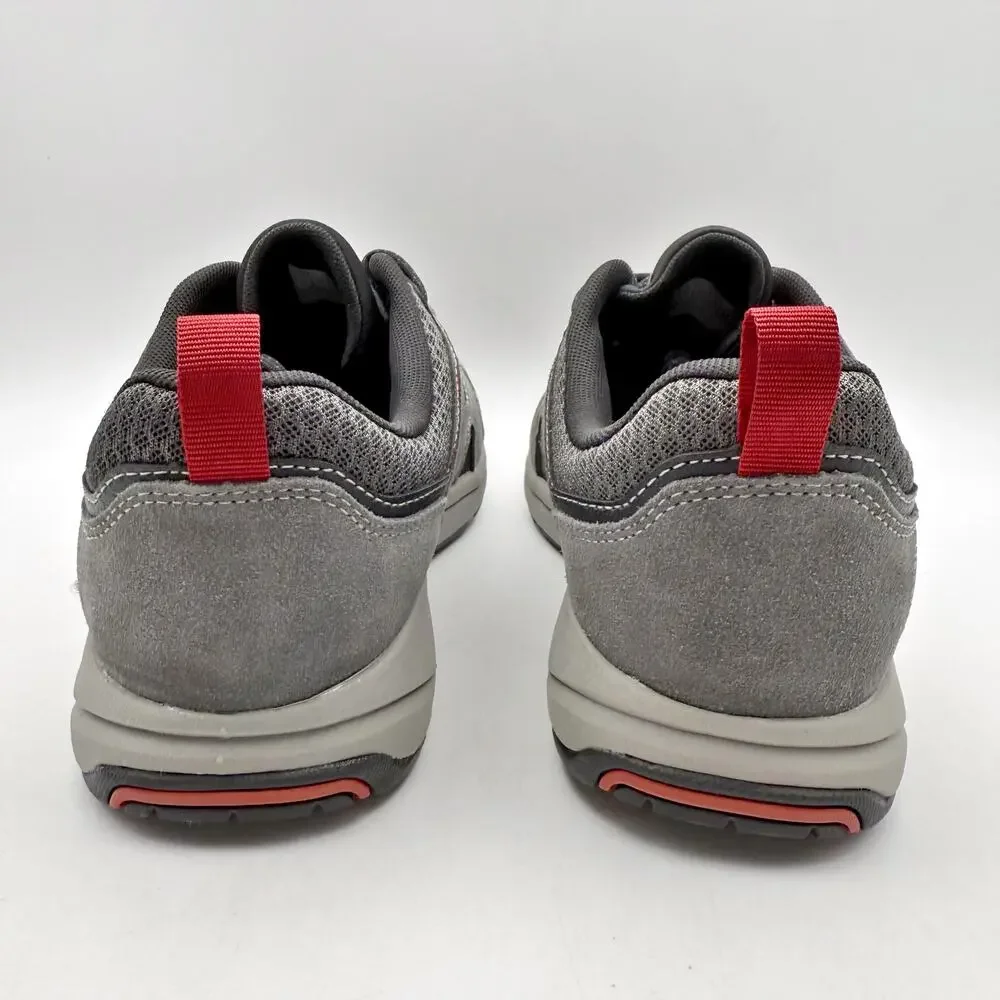 Rockport Mens Chranson Sport Lace Up Sneakers US 7.5 Grey Suede Athletic NWOB